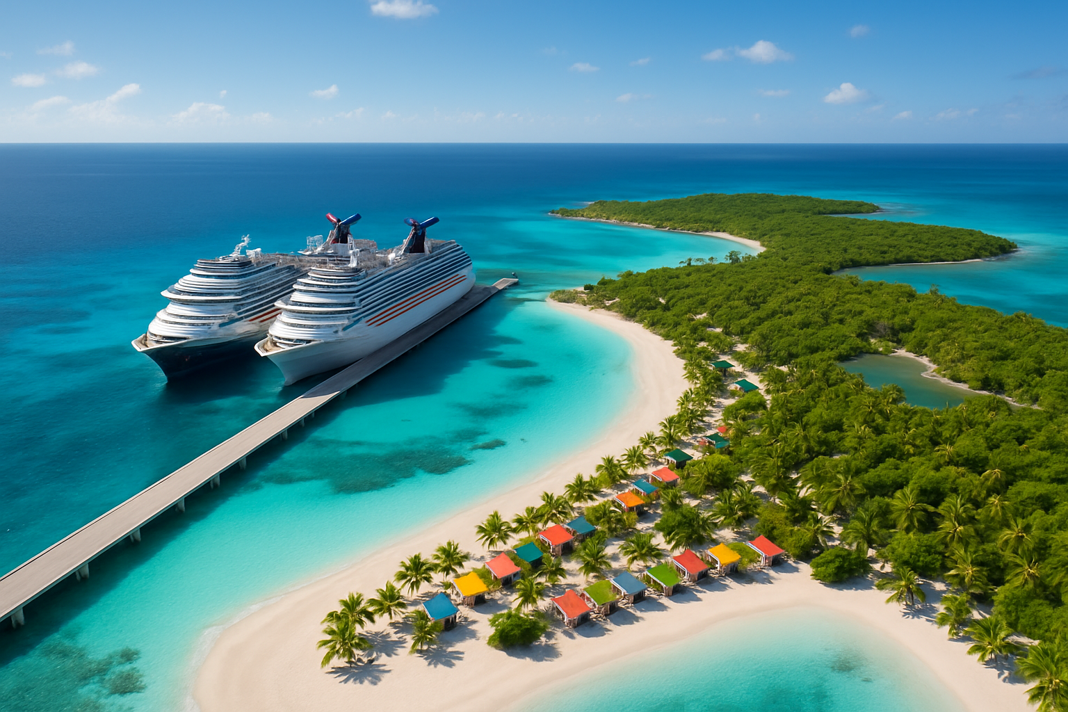 Carnival Vista Makes History as First Ship to Dock at Celebration Key
