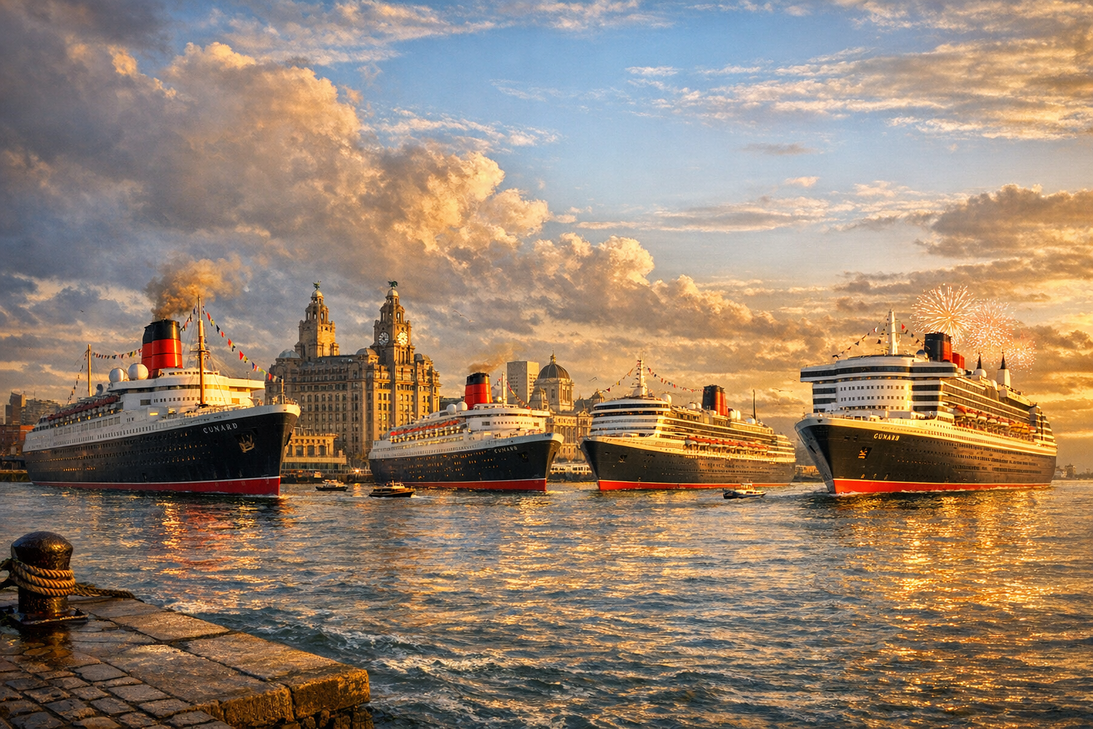 Four Ships. One River. The Moment Cunard Has Never Attempted Before.