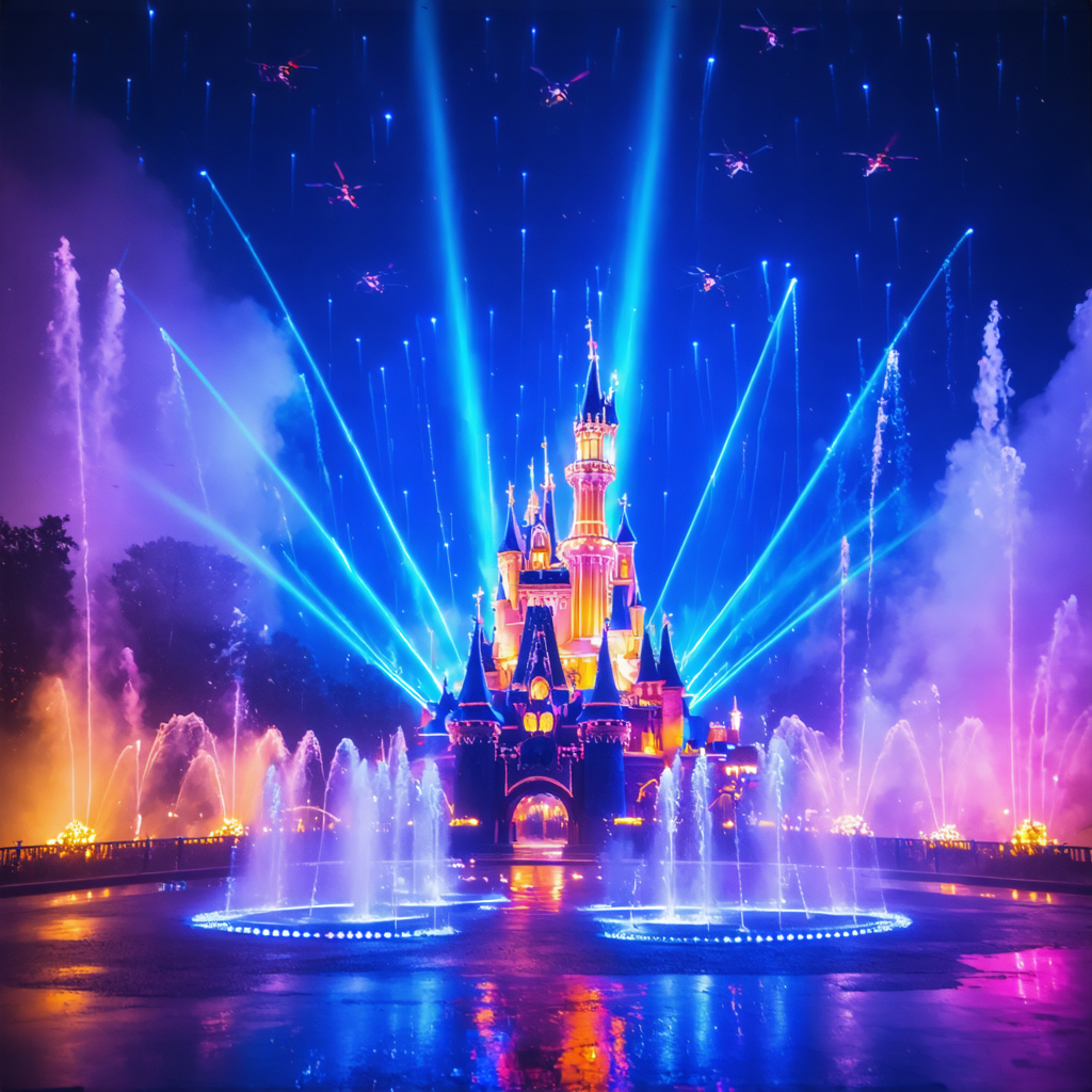 Disneyland Paris Unveils Spectacular Nighttime Show with Olympic Laser Technology