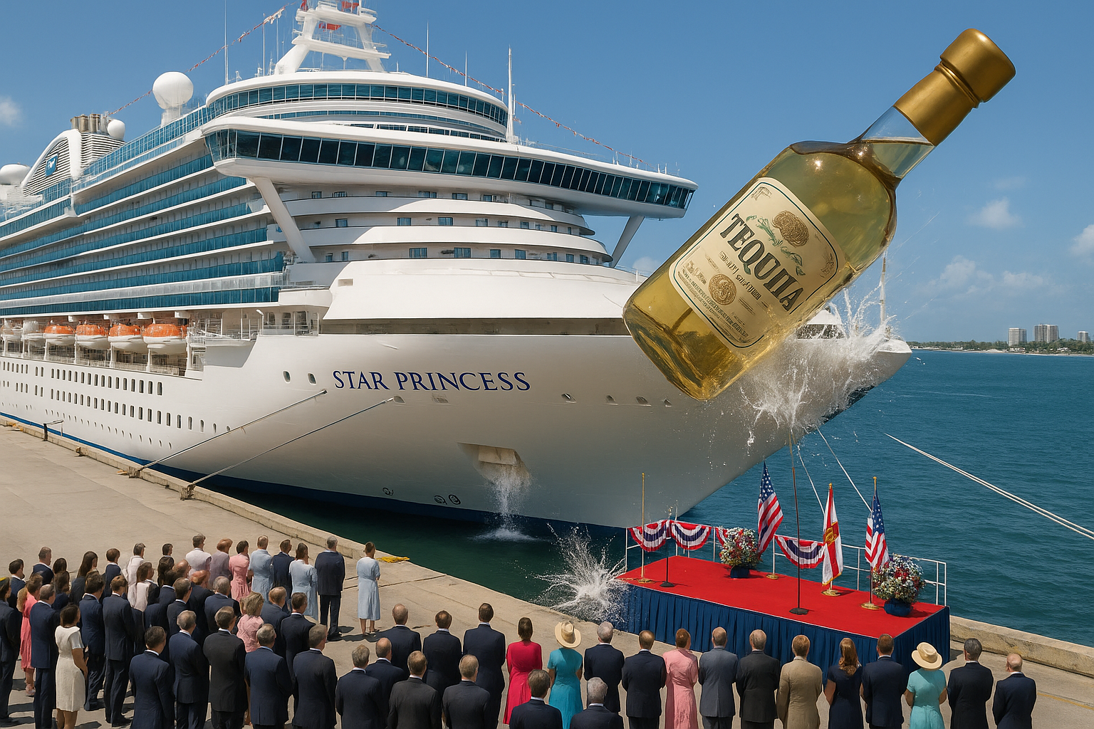 Matthew McConaughey Just Christened a Cruise Ship with a Tequila Bottle—And It Was Absolutely Epic