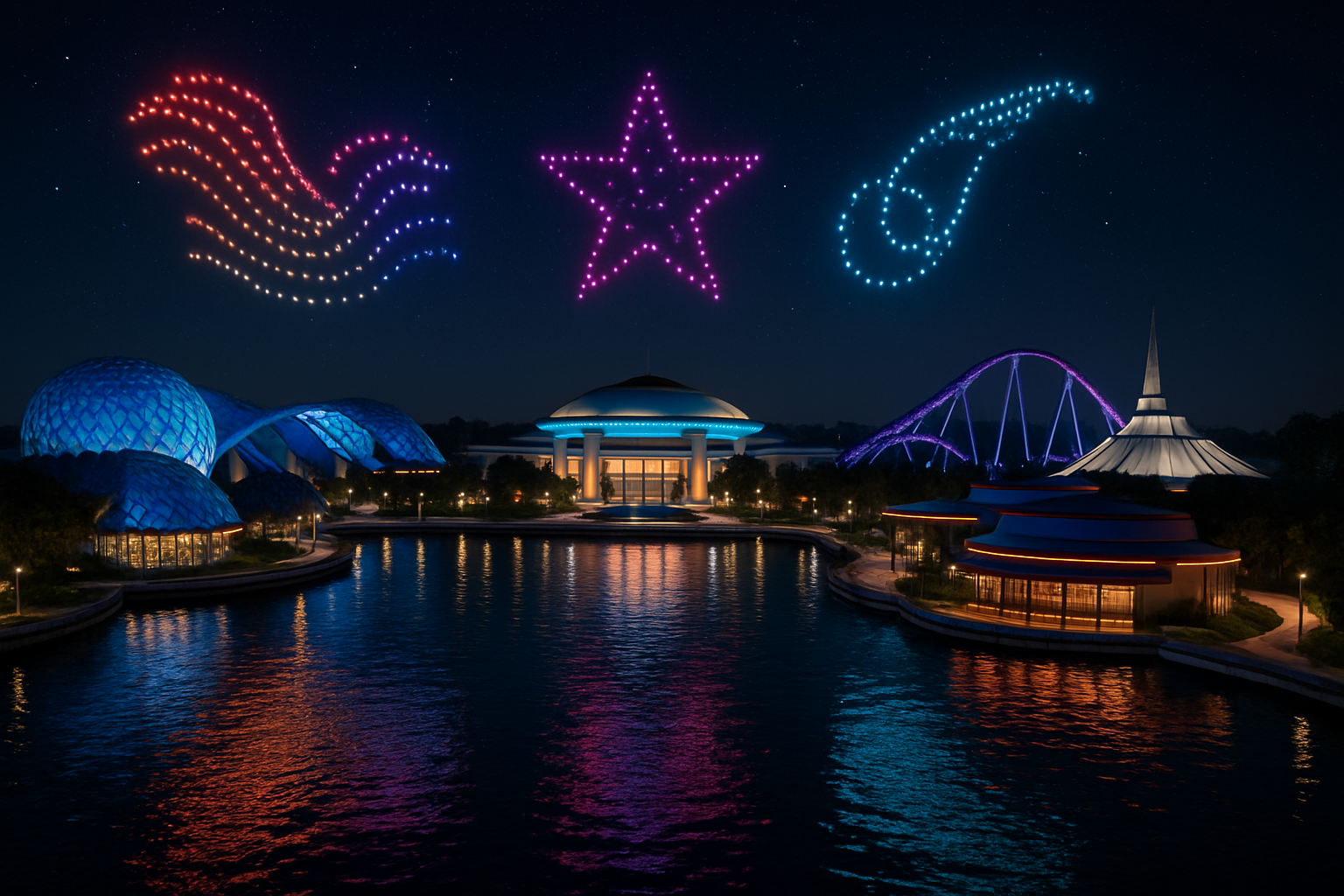 Universal Studios Great Britain May Swap Fireworks for Cutting-Edge Drone Shows